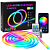 Купить Неоновая светодиодная лента Multicolor, 16 цветов, USB, 5 м, с пультои и приложением оптом